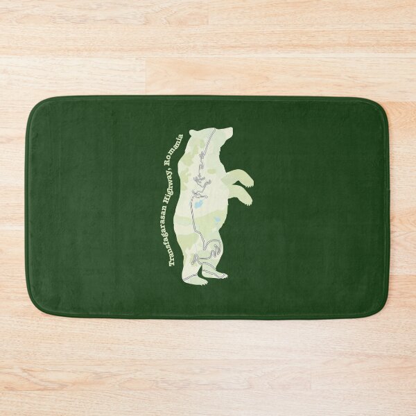 Item preview, Transfagarasan Highway Bear Map – Romania on Two Wheels designed and sold by CustomTravelArt.