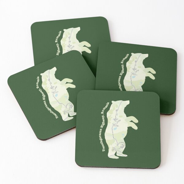 Item preview, Transfagarasan Highway Bear Map – Romania on Two Wheels designed and sold by CustomTravelArt.