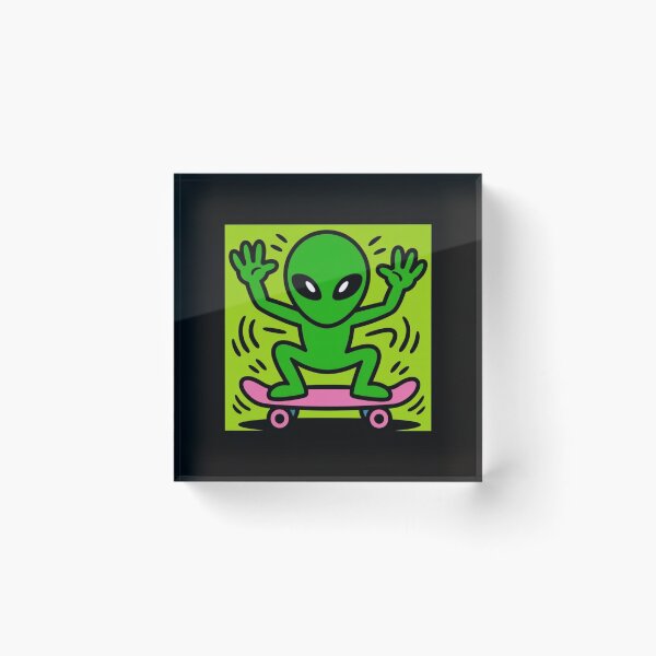 Item preview, Skater Alien Green designed and sold by SkaterAlien.