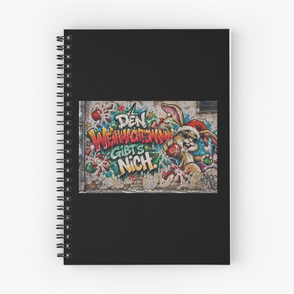 Item preview, Cheeky Christmas card – Easter Bunny vs. Santa Claus | Graffiti Street Art designed and sold by sabantha.