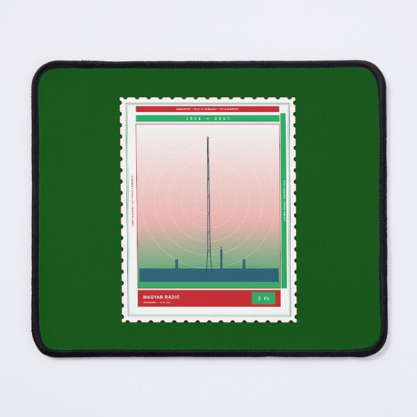 Item preview, Budapest Shortwave SWL DX Stamp 6105 kHz 1934–2007 designed and sold by TribeGlyph.