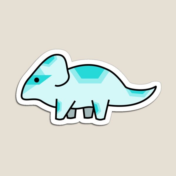 Item preview, Cute Seafoam Green Protoceratops - Geometric Pastel Dinosaur designed and sold by JayMakesTiktok.