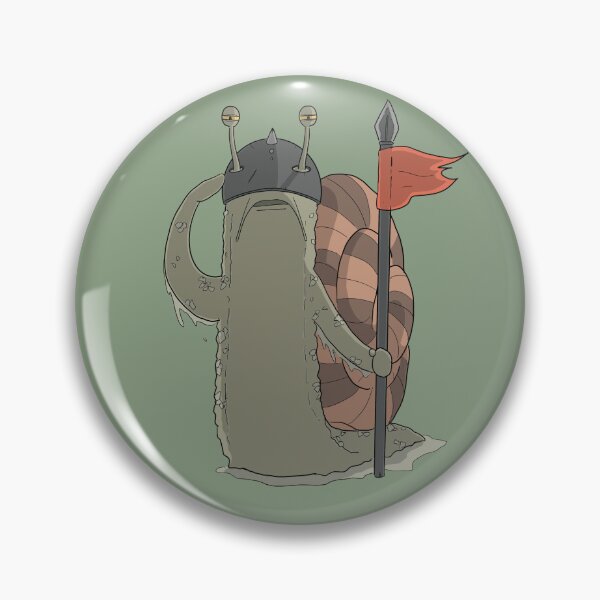 Item preview, Snail Soldier – Armored Snail Knight with Spear designed and sold by playful-one.
