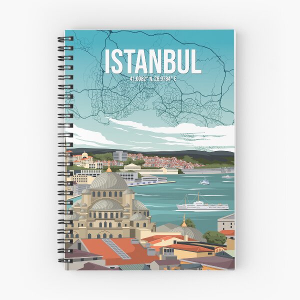 Item preview, Istanbul Bosphorus Skyline City Map Travel Poster Art - Urban Atlas Collection designed and sold by Stadify.