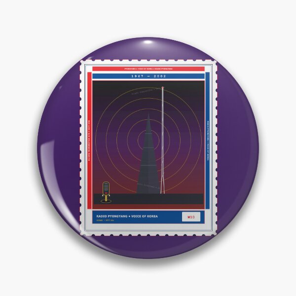 Item preview, Radio Pyongyang Shortwave SWL DX Stamp 9977 kHz 1947–2002 designed and sold by TribeGlyph.