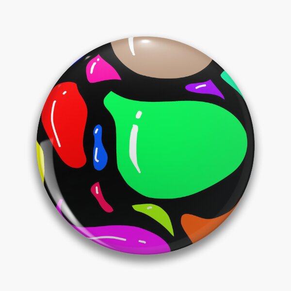 Item preview, Colorful Abstract Organic Shapes on Black Background designed and sold by nighttime1990.