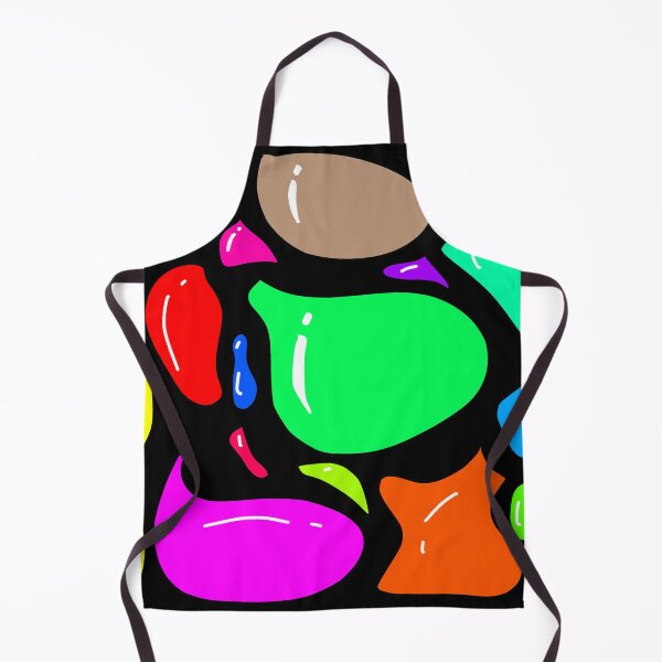 Item preview, Colorful Abstract Organic Shapes on Black Background designed and sold by nighttime1990.