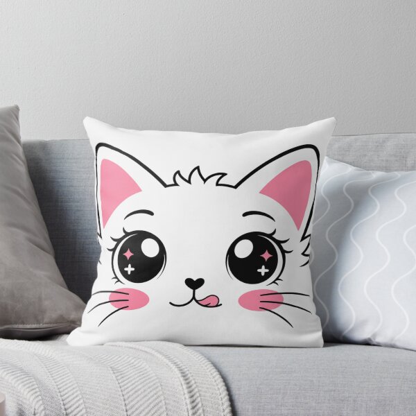 Item preview, Cute Kawaii Cat Face | Sparkly Eyes Kitten Design For Cat Lovers designed and sold by StyxIND.