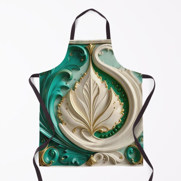 Item preview, Sculptural Emerald with Gold Enamel designed and sold by Vicky Brago-Mitchell®.