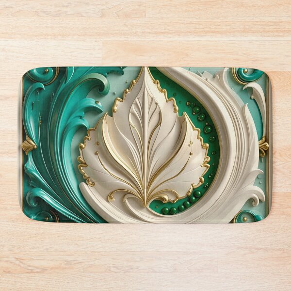 Item preview, Sculptural Emerald with Gold Enamel designed and sold by Vicky Brago-Mitchell®.