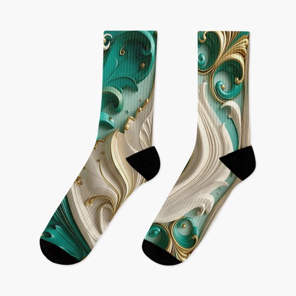 Item preview, Sculptural Emerald with Gold Enamel designed and sold by Vicky Brago-Mitchell®.
