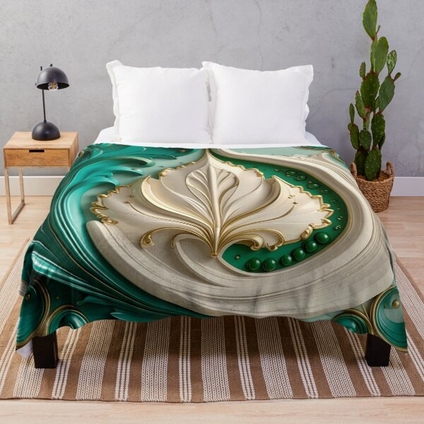 Item preview, Sculptural Emerald with Gold Enamel designed and sold by Vicky Brago-Mitchell®.