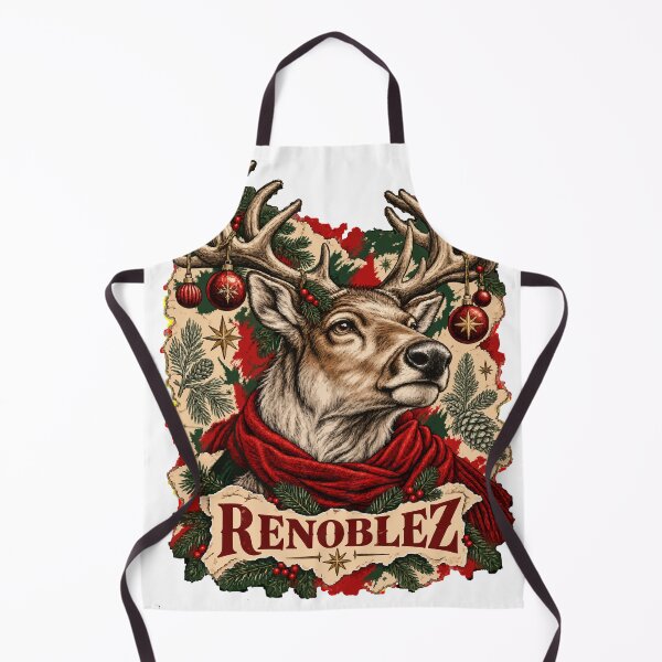 Item preview, Christmas Reindeer with Scarf and Antlers designed and sold by TaruHonu.