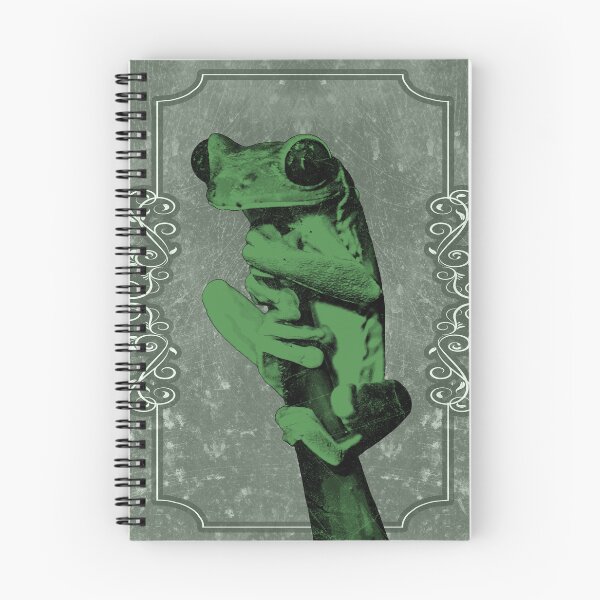 Item preview, Tree Frog Clinging to Branch Amphibian Portrait Dark Green designed and sold by Ghoul Enterprises.