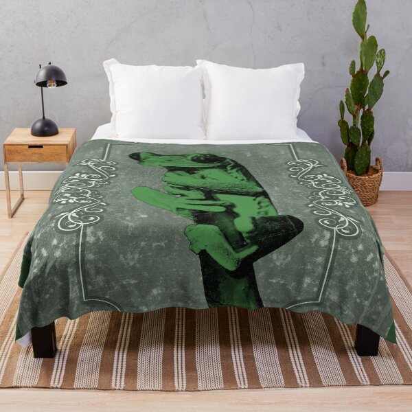 Item preview, Tree Frog Clinging to Branch Amphibian Portrait Dark Green designed and sold by Ghoul Enterprises.