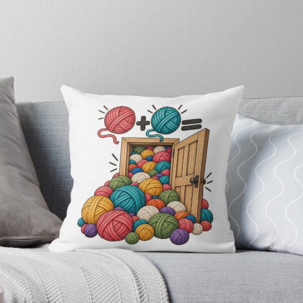Item preview, Yarn Math – One Yarn Ball + One Yarn Ball = A Room Full of Yarn designed and sold by threadandfangs.