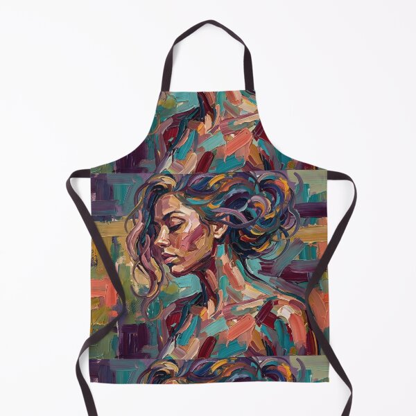 Item preview, Abstract Woman Profile Canvas Print | Modern Colorful Female Portrait Wall Art | Thick Impasto Brushstroke Fine Art Poster | Contemporary Palette Knife Decor designed and sold by SergioMiklos.