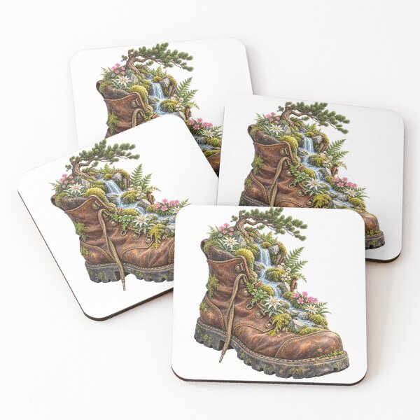 Item preview, Hiking boot transformed into an alpine garden designed and sold by Lazenco.