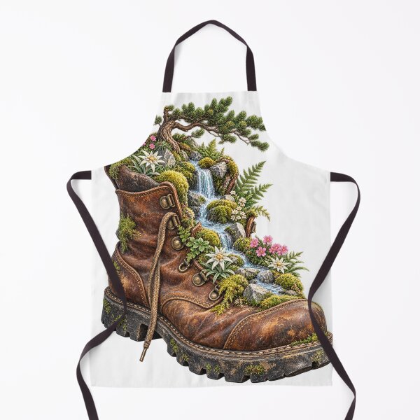 Item preview, Hiking boot transformed into an alpine garden designed and sold by Lazenco.