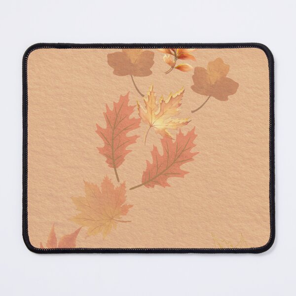 Item preview, Elegant autumn composition with falling leaves and soft paper texture designed and sold by Diseño que alegran tu día.