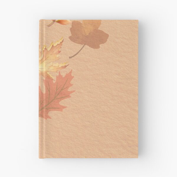 Item preview, Elegant autumn composition with falling leaves and soft paper texture designed and sold by Diseño que alegran tu día.