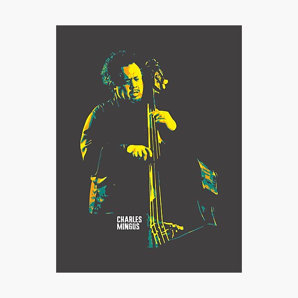 Item preview, Charles Mingus Jr. Jazz Legend Vintage Style Design designed and sold by CeboMngadi.