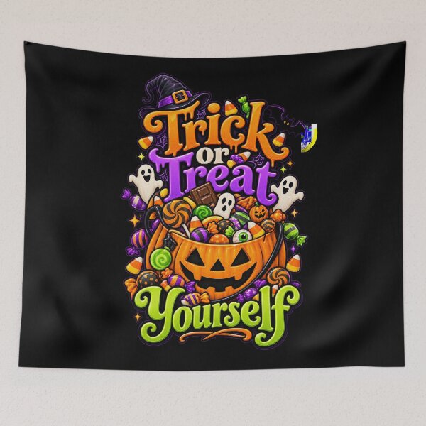 Item preview, Trick or Treat Yourself – Fun Halloween Candy Jack-O’-Lantern Design designed and sold by RockitBaby.