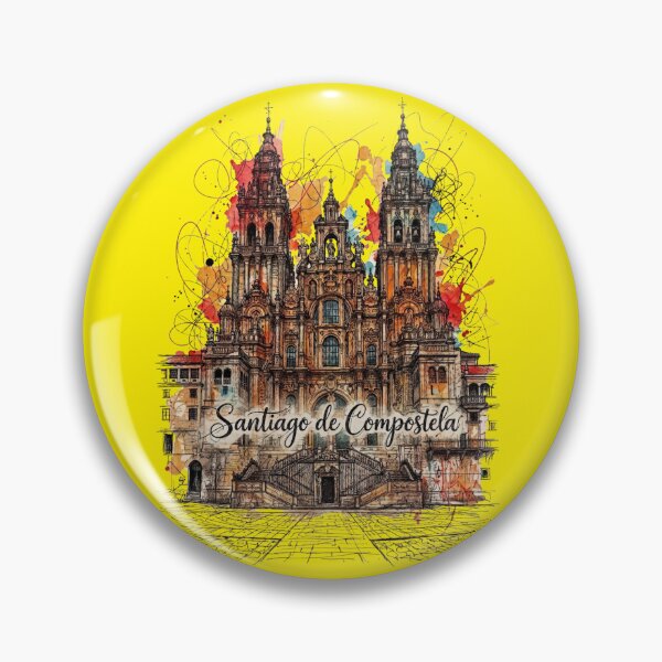 Item preview, Santiago de Compostela Cathedral Watercolor Sketch designed and sold by bcpilgrim.