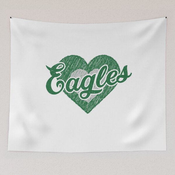 Item preview, Vintage Eagles Hearts Distressed Football Sports Team Spirit designed and sold by RockTheFeal.