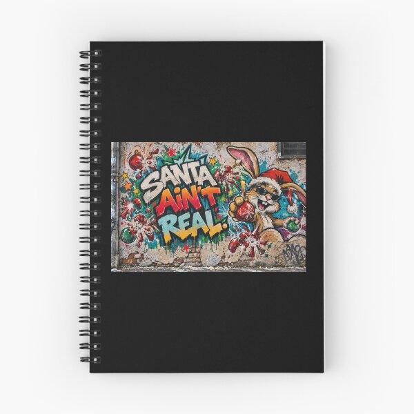Item preview, Santa Ain't Real – Cheeky Christmas card in graffiti style designed and sold by sabantha.