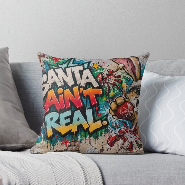Item preview, Santa Ain't Real – Cheeky Christmas card in graffiti style designed and sold by sabantha.