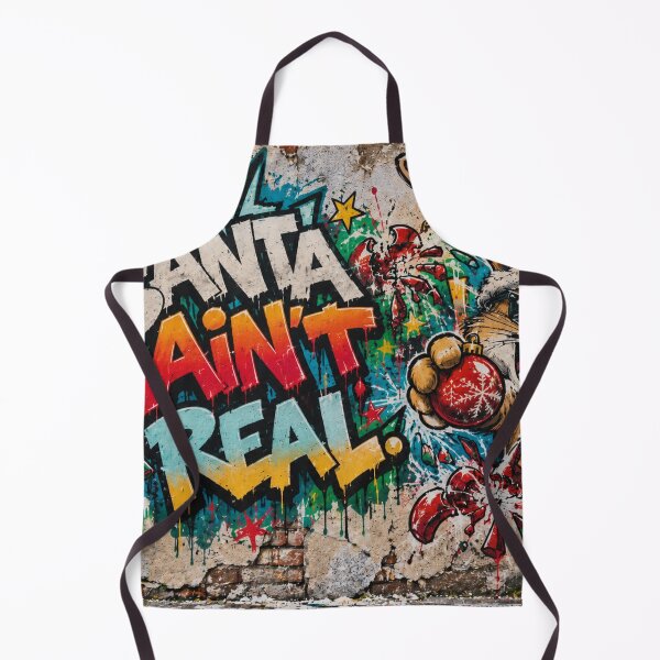 Item preview, Santa Ain't Real – Cheeky Christmas card in graffiti style designed and sold by sabantha.