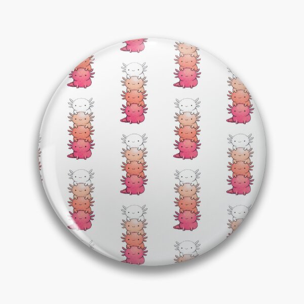 Item preview, Stacked Axolotls – White, Peach, Coral & Pink Smiling Friends designed and sold by AliveStyle.