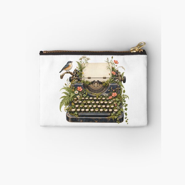 Item preview, Typewriter covered in wildflowers designed and sold by Lazenco.