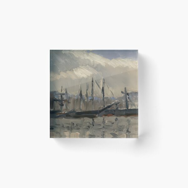 Item preview, Port de cherbourg 1918 designed and sold by VeilOfPigments.