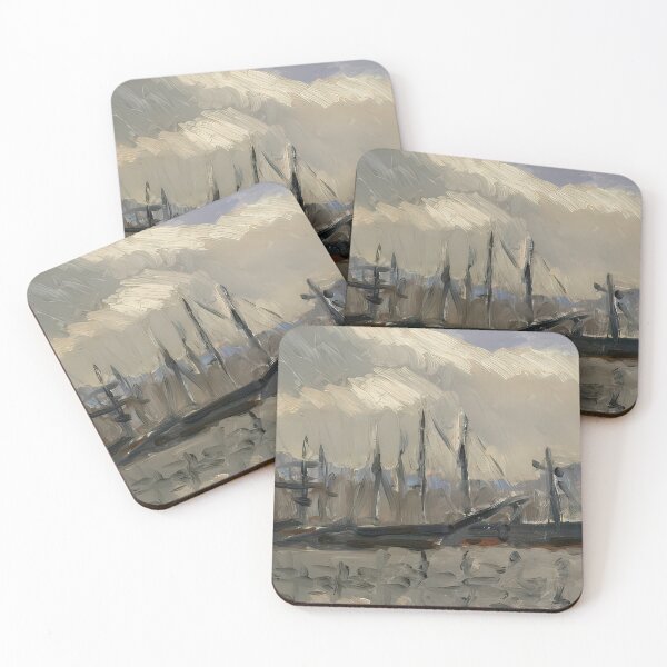 Item preview, Port de cherbourg 1918 designed and sold by VeilOfPigments.