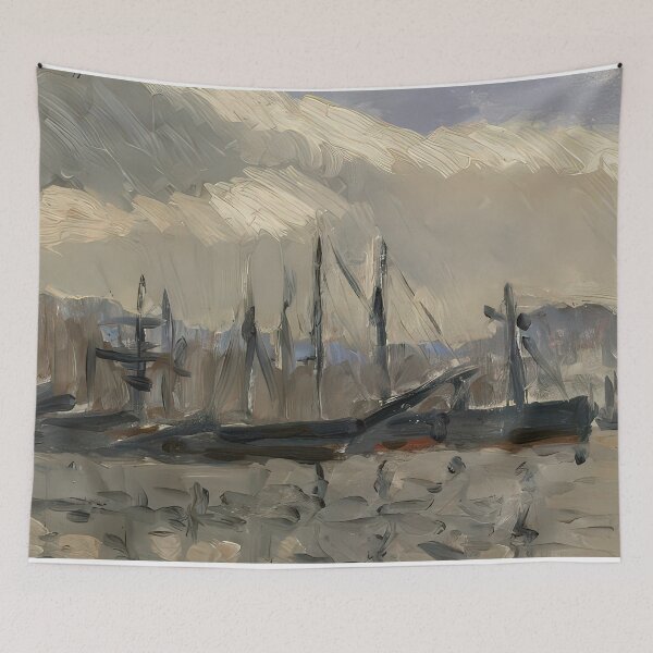 Item preview, Port de cherbourg 1918 designed and sold by VeilOfPigments.