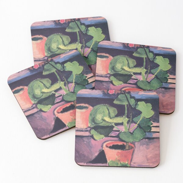 Item preview, Pot of geraniums 1912 designed and sold by VeilOfPigments.
