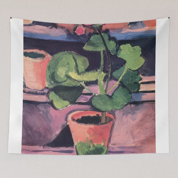 Item preview, Pot of geraniums 1912 designed and sold by VeilOfPigments.