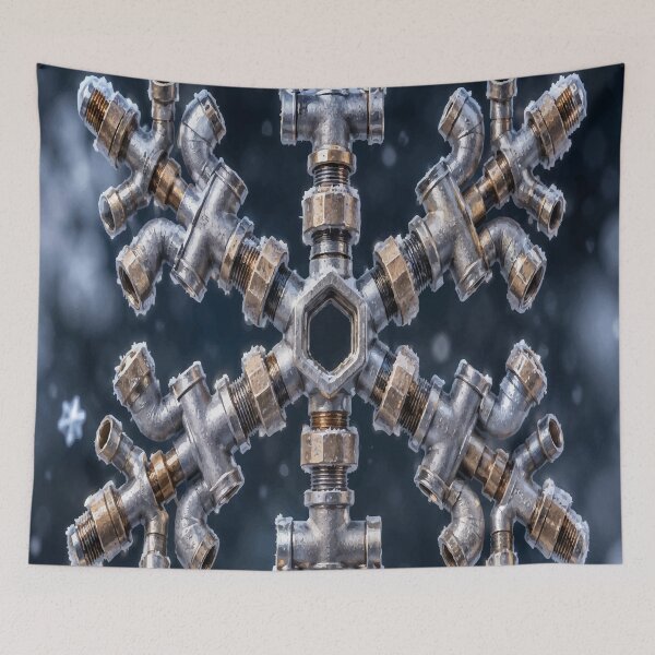Item preview, Pipe Snowflake designed and sold by AbstractAnom.