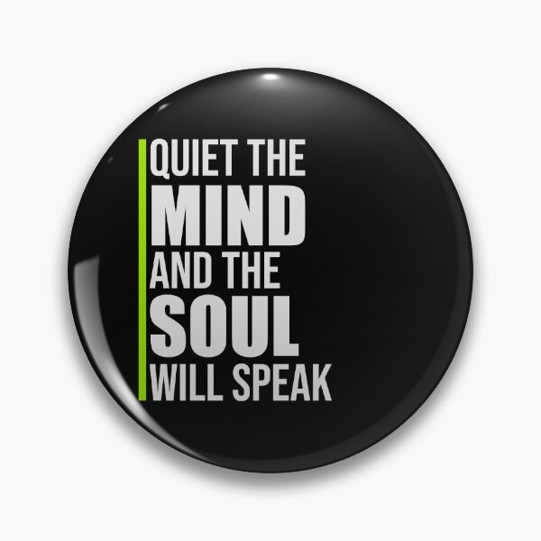 Item preview, Quiet The Mind And The Soul Will Speak Spirit Logo designed and sold by shirt-o-mat.