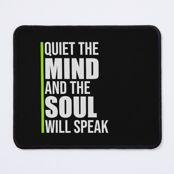 Item preview, Quiet The Mind And The Soul Will Speak Spirit Logo designed and sold by shirt-o-mat.