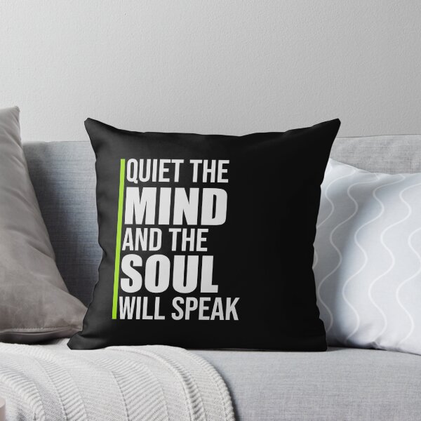 Item preview, Quiet The Mind And The Soul Will Speak Spirit Logo designed and sold by shirt-o-mat.