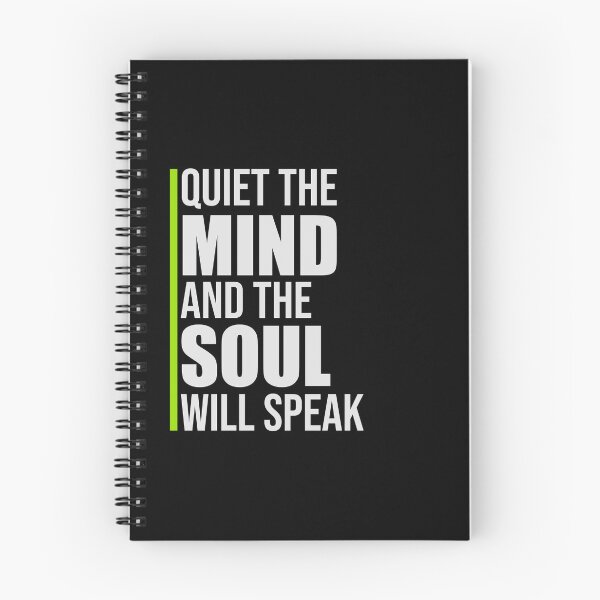 Item preview, Quiet The Mind And The Soul Will Speak Spirit Logo designed and sold by shirt-o-mat.