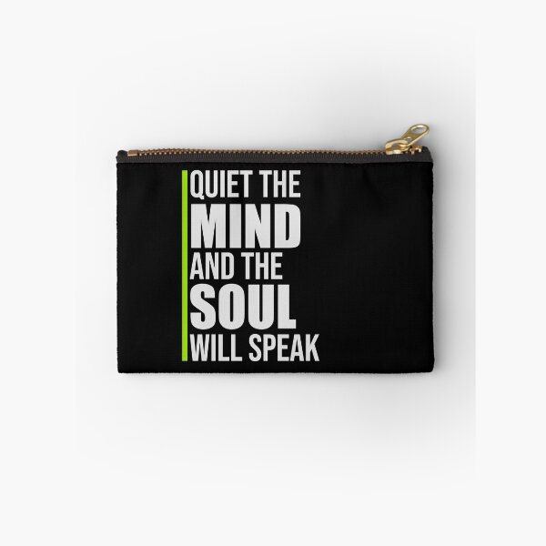 Item preview, Quiet The Mind And The Soul Will Speak Spirit Logo designed and sold by shirt-o-mat.