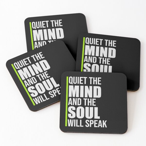Item preview, Quiet The Mind And The Soul Will Speak Spirit Logo designed and sold by shirt-o-mat.