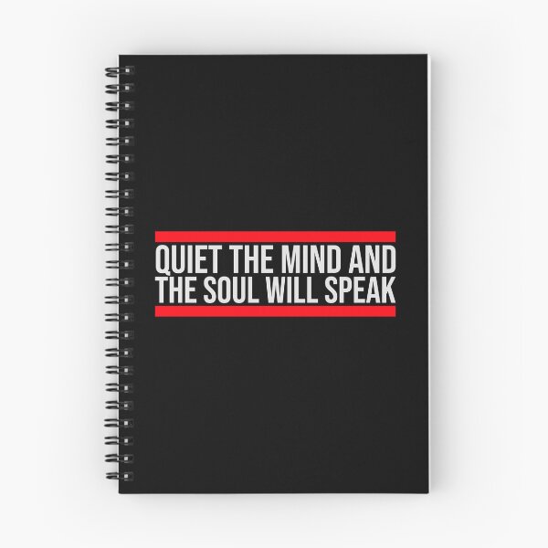 Item preview, Quiet The Mind And The Soul Will Speak Spirit Logo designed and sold by shirt-o-mat.