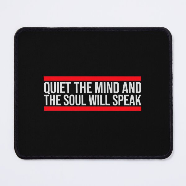 Item preview, Quiet The Mind And The Soul Will Speak Spirit Logo designed and sold by shirt-o-mat.