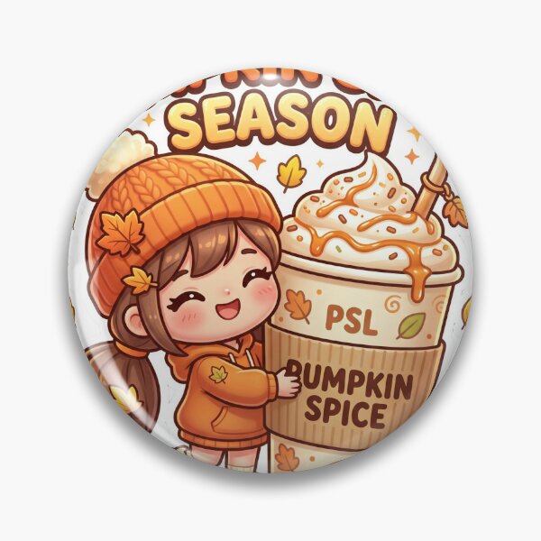 Artikelvorschau, Kürbisgewürz-Saison PSL - Süßes Kawaii-Herbstmädchen entworfen und verkauft von CozyMugArt.