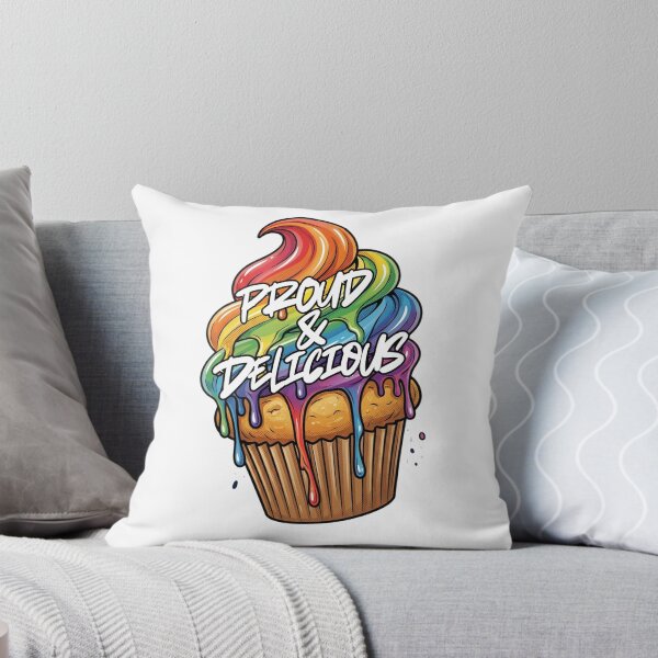 Item preview, Proud & Delicious Muffin Rainbow Pride Cute Cupcake designed and sold by toycruisers_merch-butze.